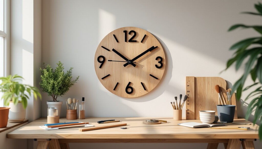 découvrez comment fabriquer une horloge murale design étape par étape avec des matériaux simples. un diy créatif pour personnaliser votre décoration intérieure facilement !