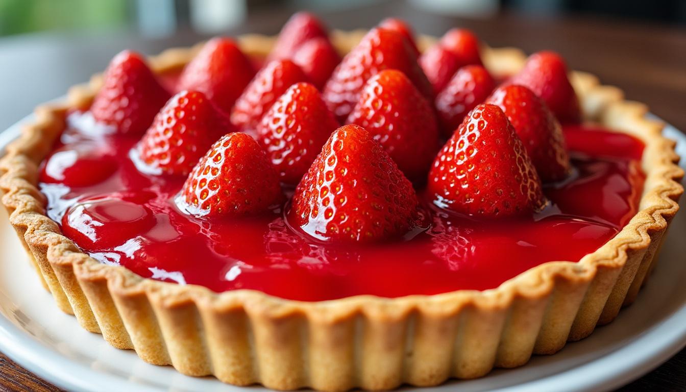 découvrez notre délice printanier avec une tarte aux fraises revisitée, alliant douceur fruitée et originalité pour éveiller vos papilles au goût du printemps.