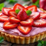 découvrez notre délice printanier avec une tarte aux fraises revisitée, alliant fraîcheur et gourmandise pour un dessert parfait de saison.