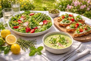 découvrez nos délices printaniers avec des recettes fraîches et savoureuses, parfaites pour savourer la saison en gourmandise et légèreté.