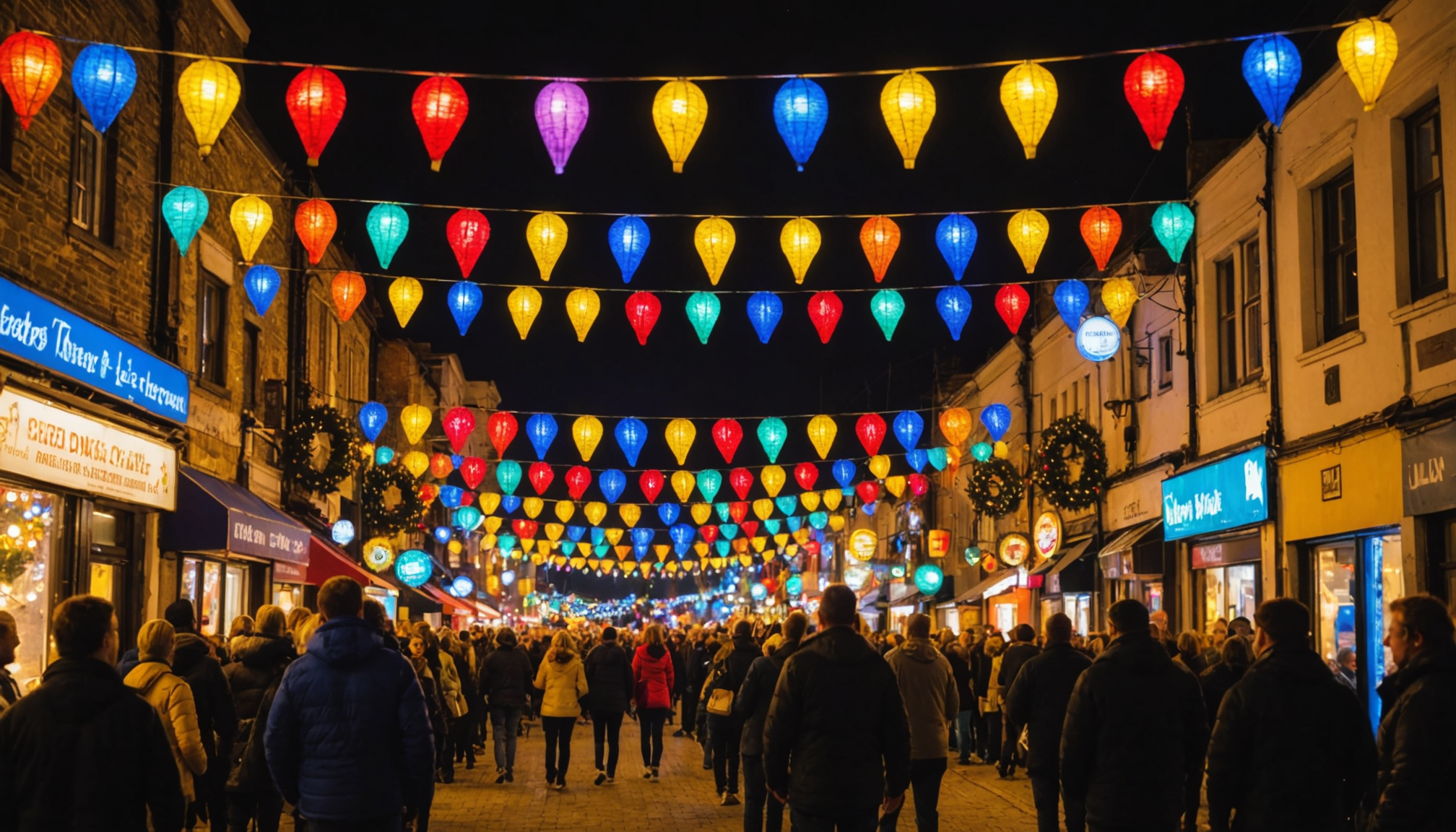 découvrez l'ambiance unique des fêtes locales et laissez-vous émerveiller par les décorations de rue festives qui animent votre quartier.