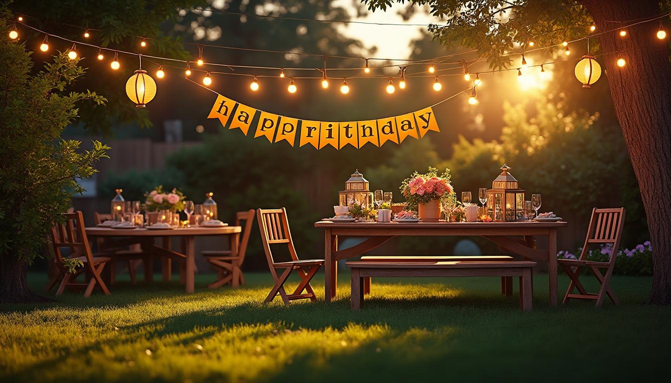 découvrez des idées créatives pour décorer votre jardin et organiser un anniversaire inoubliable. inspirez-vous de nos conseils pour une ambiance festive et originale en plein air.