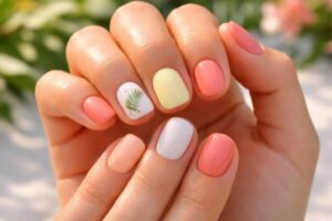 découvrez des idées de manucure estivale avec des ongles courts et stylés, parfaits pour un look frais et tendance cet été.
