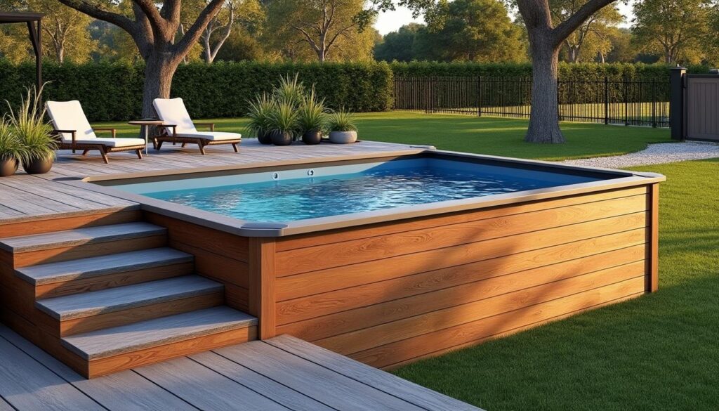 découvrez comment sublimer votre piscine hors sol grâce à un habillage à la fois élégant et pratique, alliant esthétisme et fonctionnalité pour un espace de baignade unique.