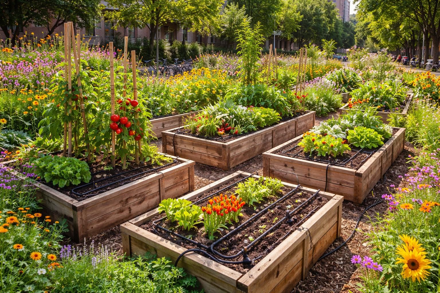découvrez nos solutions innovantes pour la création et l'aménagement de votre jardin potager, alliant esthétique, praticité et respect de l'environnement.