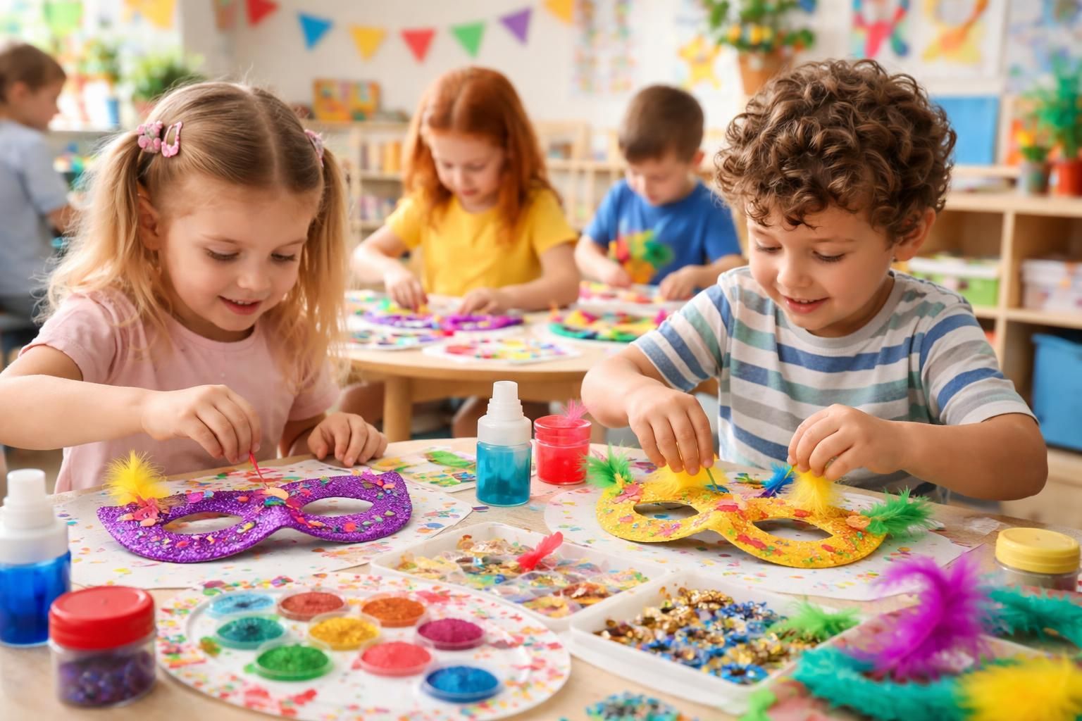 découvrez comment créer un masque de carnaval amusant et adapté aux tout-petits de maternelle, une activité ludique et créative pour éveiller leur imagination.