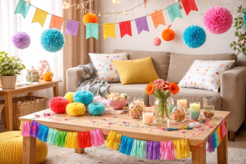 décorez vos fêtes à petit prix avec des guirlandes diy et des articles pas chers d'action. idées créatives et économiques pour une ambiance festive réussie.