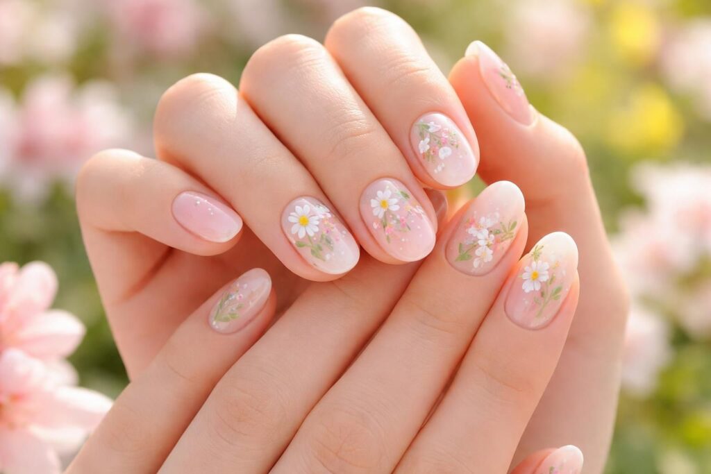 sublimez vos mains avec des ongles fleuris, parfaits pour accueillir le printemps avec style et élégance. découvrez des idées fraîches et tendances pour une manucure printanière éclatante.