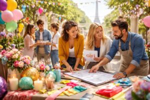 boostez votre activité de décoration événementielle en collaboration avec action, gifi et les wedding planners parisiens pour des événements uniques et réussis.