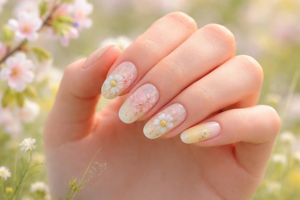 découvrez nos inspirations tendances pour sublimer vos ongles avec des éclats printaniers pleins de fraîcheur et de couleurs élégantes.