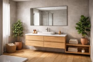 découvrez comment associer le gris et le bois pour créer une salle de bains élégante, chaleureuse et contemporaine, alliant naturel et modernité avec style.