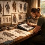 découvrez l'exploration artistique à travers la création de personnages uniques grâce à l'art conceptuel, alliant créativité et imagination.