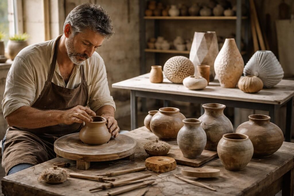 découvrez l'art de la céramique issue de l'argile, alliant savoir-faire traditionnel et techniques innovantes pour créer des œuvres uniques et durables.