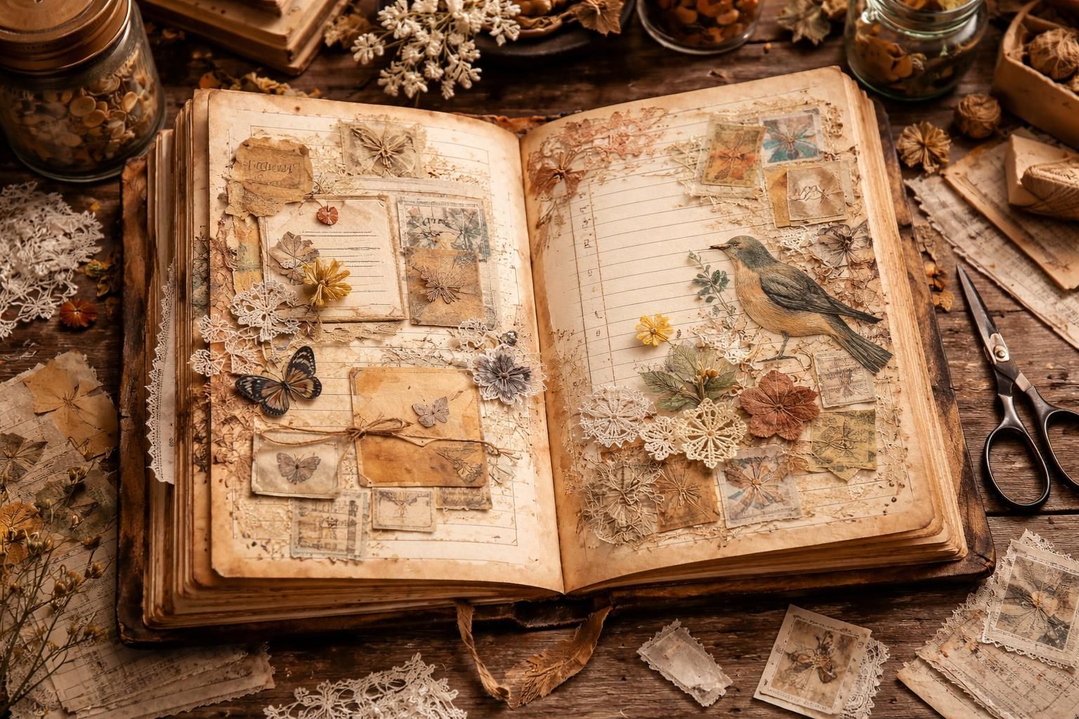 découvrez notre guide créatif pour débuter votre premier junk journal et exprimez votre créativité à travers des techniques simples et amusantes.