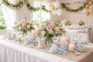 découvrez des idées créatives et de l'inspiration pour réussir la décoration de votre baptême et créer une ambiance mémorable et pleine de charme.