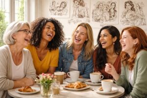 découvrez l'art du rire au féminin à travers des dessins humoristiques qui célèbrent et mettent en lumière la richesse et la diversité des femmes.