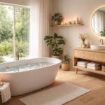 découvrez comment transformer votre salle de bain en un espace apaisant et ressourçant, un véritable havre de bien-être pour débuter et terminer chaque journée en douceur.