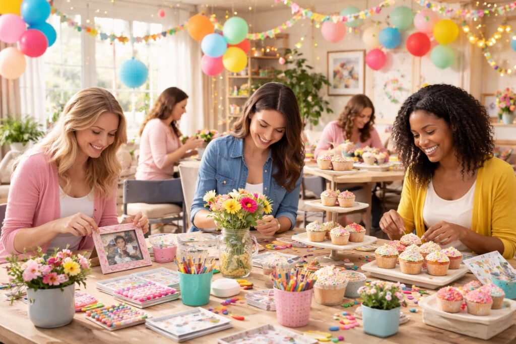 organisez des fêtes inoubliables pour mamans créatives avec party city et action : idées originales, décorations uniques et matériel festif à petits prix.