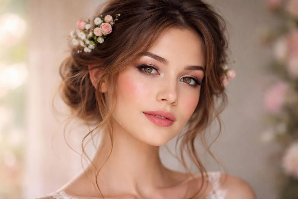 découvrez les secrets d'un maquillage et d'une coiffure empreints de romance pour sublimer votre beauté avec élégance et douceur.