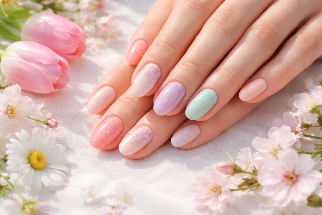 découvrez les tendances ongulaires printanières et sublimez vos ongles grâce au semi-permanent, pour une manucure élégante et durable.