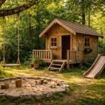 découvrez notre cabane d'extérieur pour enfants, un véritable havre de jeu en pleine nature où l'imagination et l'aventure prennent vie en toute sécurité.