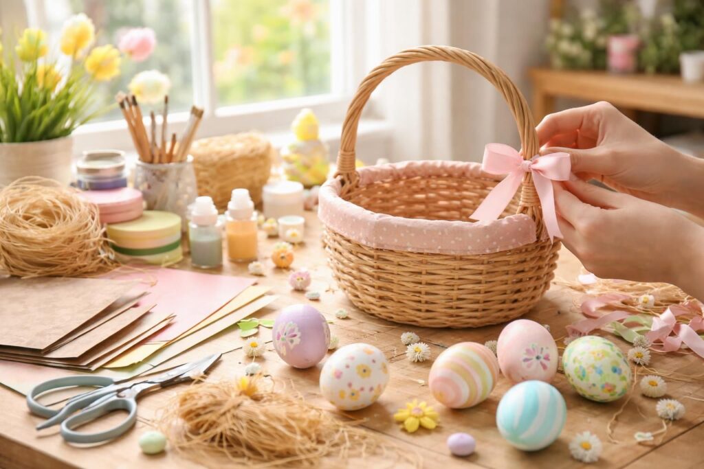 découvrez nos idées faciles et originales pour créer votre propre panier de pâques fait maison. bricolage simple pour petits et grands, parfait pour célébrer pâques avec créativité.