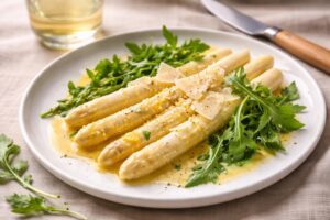 découvrez une délicieuse recette gourmande mettant en valeur les asperges blanches, parfaite pour un repas savoureux et raffiné.