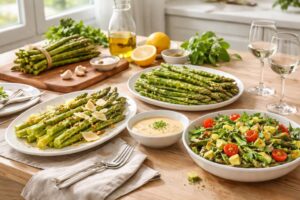 découvrez nos délicieuses recettes pour sublimer l'asperge verte, et apportez fraîcheur et saveur à vos plats printaniers.
