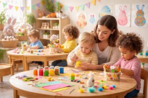 découvrez des idées créatives et ludiques d'activités de pâques adaptées aux tout-petits en crèche pour un moment joyeux et éducatif.