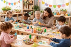 découvrez des idées d'activités ludiques et créatives pour célébrer pâques à la crèche, parfaites pour stimuler l'imagination et le plaisir des tout-petits.