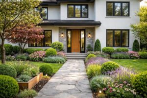 découvrez des idées d'aménagement paysager pour sublimer la façade de votre maison et créer un extérieur accueillant et élégant.