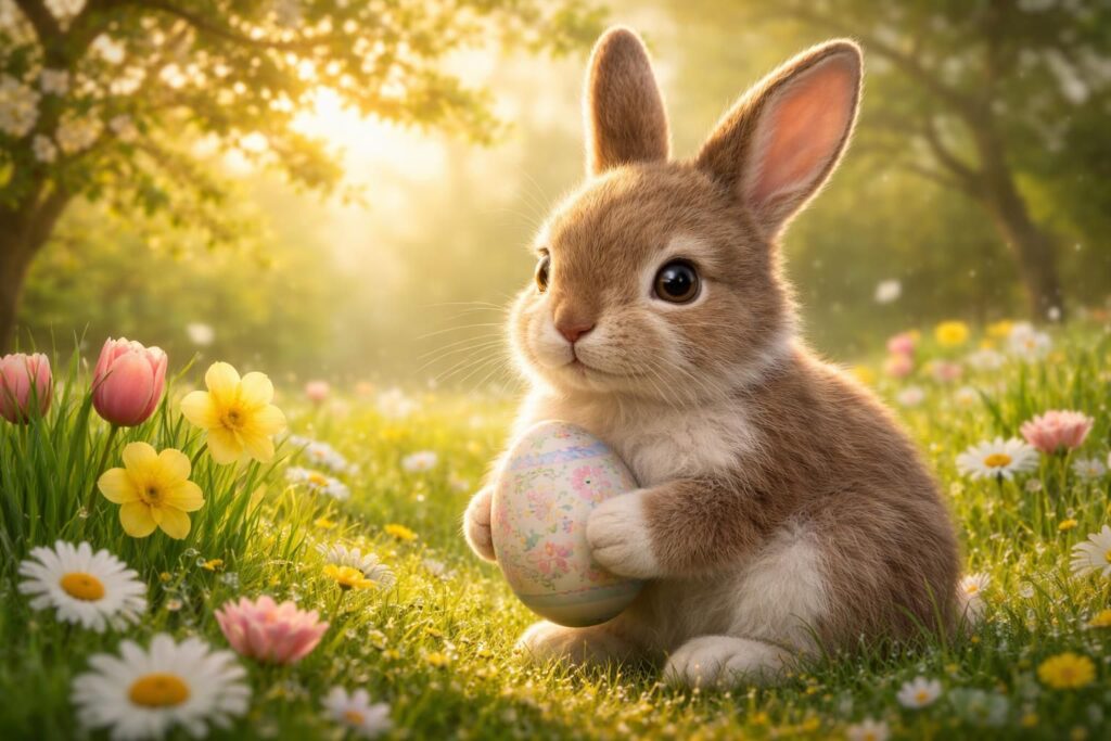 découvrez une illustration créative du lapin de pâques, un dessin rempli de magie et de douceur, parfait pour célébrer cette fête printanière avec charme et originalité.