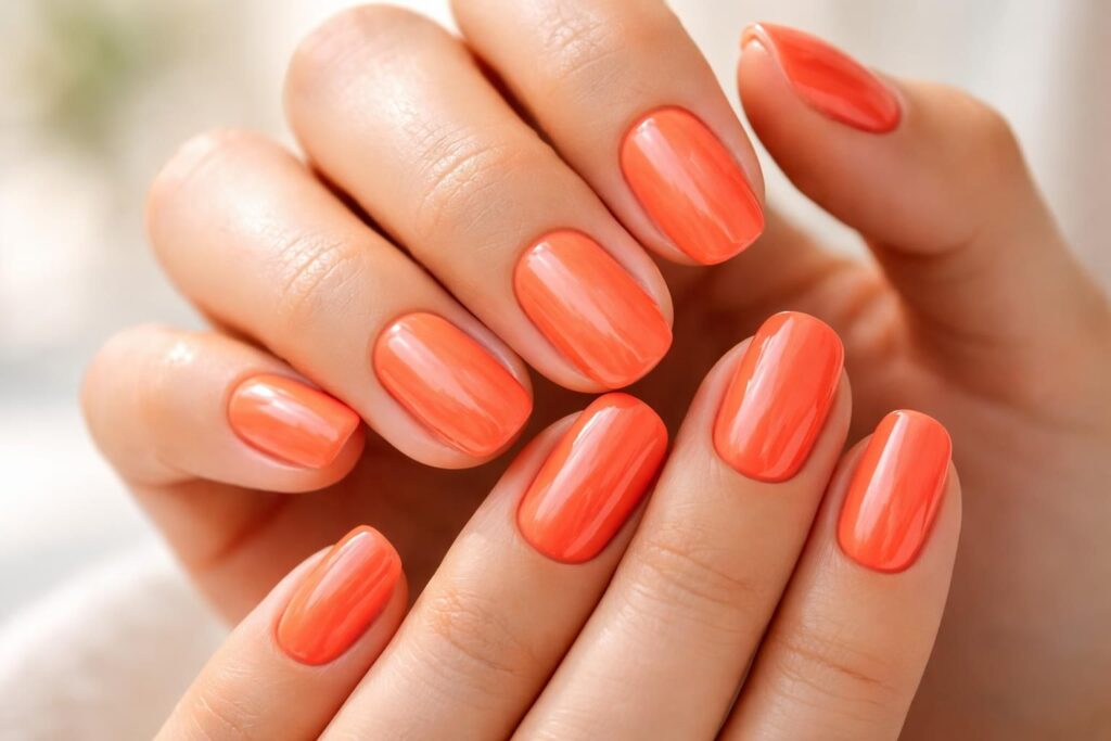 découvrez la tendance orange corail pour des ongles éclatants et frais. sublimez vos mains avec une couleur idéale pour apporter lumière et vitalité à votre look.
