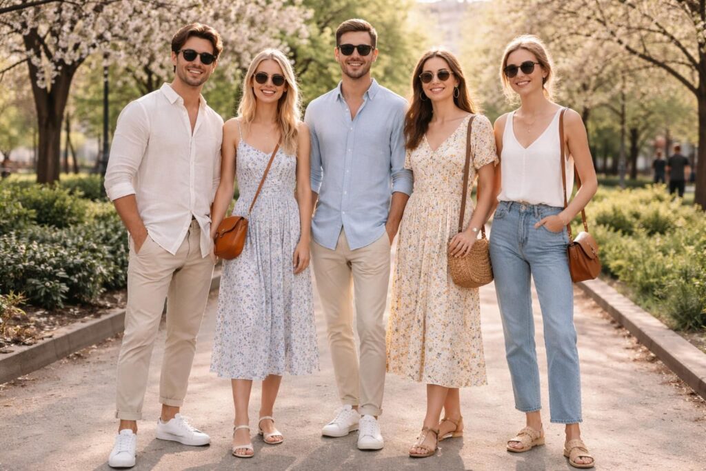 découvrez notre sélection de tenues décontractées et stylées pour un printemps alliant confort et élégance, parfaites pour toutes vos sorties.