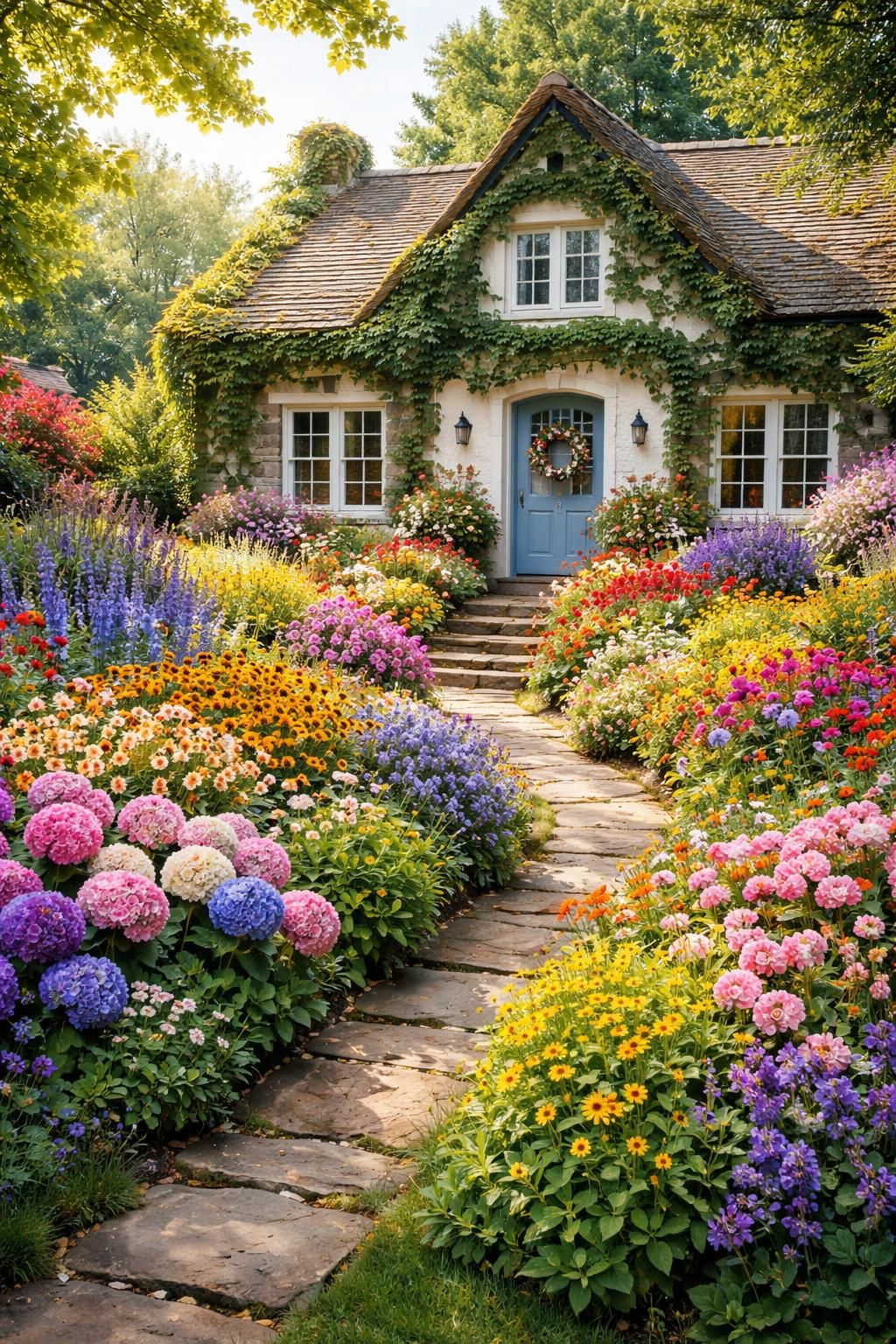 découvrez comment un massif de fleurs colorées transforme et sublime la façade de votre maison avec éclat et charme.