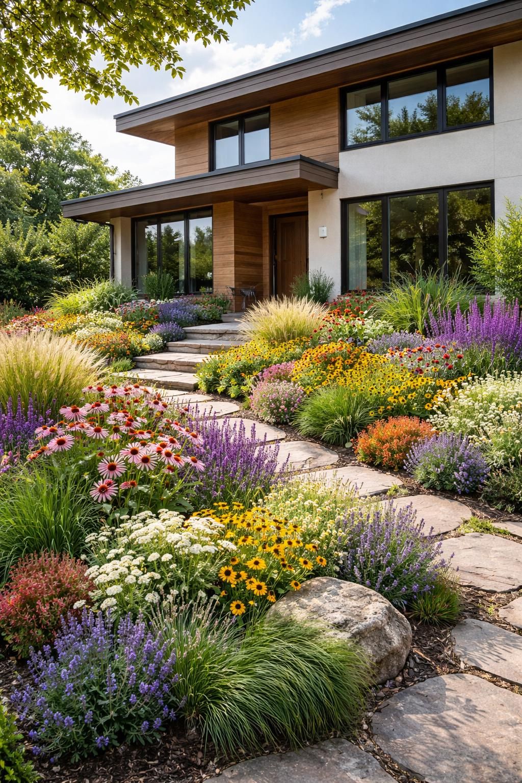 découvrez comment créer un parterre fleuri devant votre maison qui ne nécessite aucun entretien, pour une décoration naturelle et sans effort tout au long de l'année.