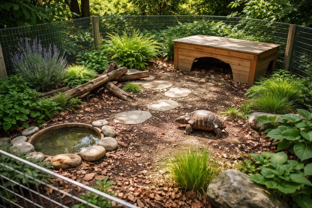 découvrez comment aménager un enclos parfait pour votre tortue terrestre grâce à nos conseils pratiques et astuces simples, garantissant un habitat sécurisé et agréable.