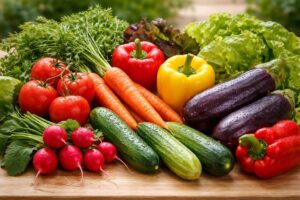 découvrez notre assortiment coloré de légumes frais, parfait pour toutes vos envies culinaires. fraîcheur et variété au rendez-vous pour des plats savoureux et équilibrés.