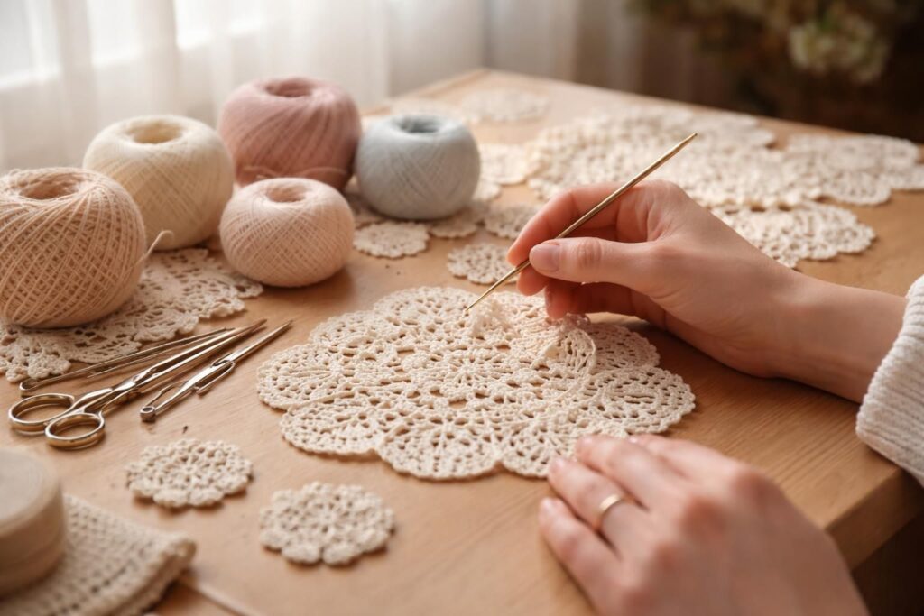 découvrez l'art délicat du crochet avec nos créations uniques et raffinées. apprenez des techniques inspirantes pour maîtriser le crochet haut de gamme.