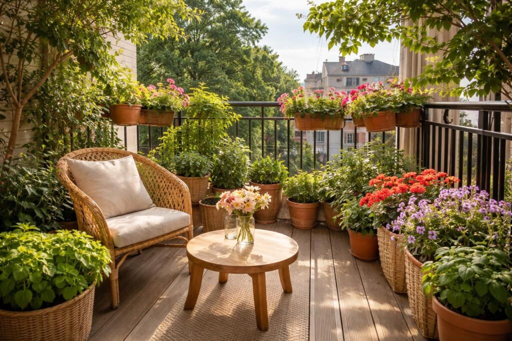découvrez des idées inspirantes pour transformer votre balcon en un véritable jardin luxuriant et apaisant, même avec peu d'espace.