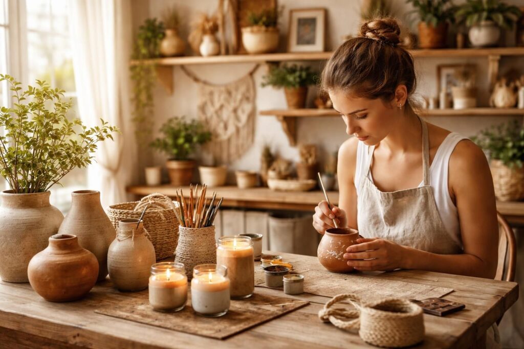découvrez l'art de la déco fait main, où créativité et authenticité s'unissent pour embellir votre intérieur avec des pièces uniques et chaleureuses.