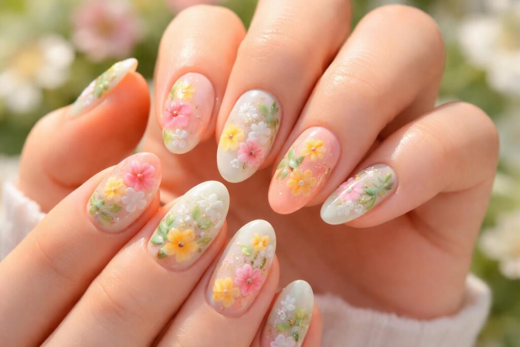 découvrez notre guide nail art estival pour sublimer vos ongles avec des motifs floraux exquis, parfaits pour une touche de fraîcheur et d'élégance sous le soleil.