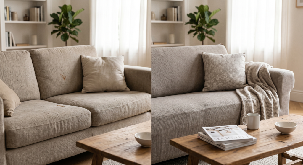 Comment protéger et relooker son canapé sans changer de mobilier