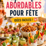 Assortiment d'apéritifs économiques sur une table de fête