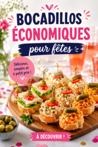 Assiette de bocadillos festifs avec divers ingrédients