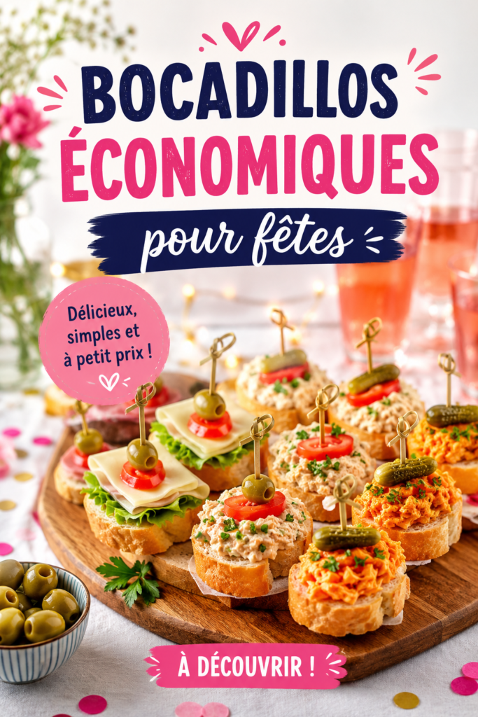 Assiette de bocadillos festifs avec divers ingrédients
