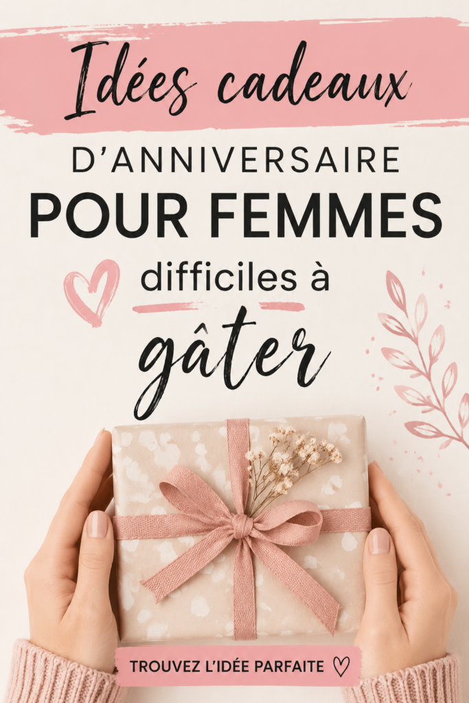 Idées de cadeaux d'anniversaire pour femmes difficiles à gâter