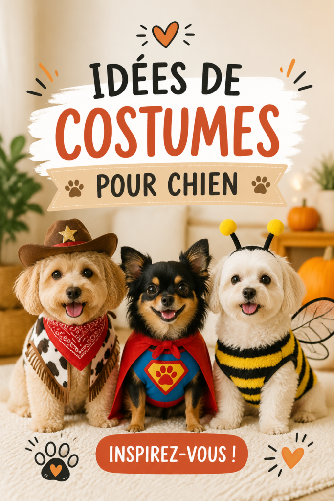 Un chien déguisé en super-héros pour Halloween, prêt à faire la fête.