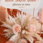 Décoration de table boho chic avec des éléments naturels et colorés