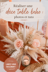 Décoration de table boho chic avec des éléments naturels et colorés